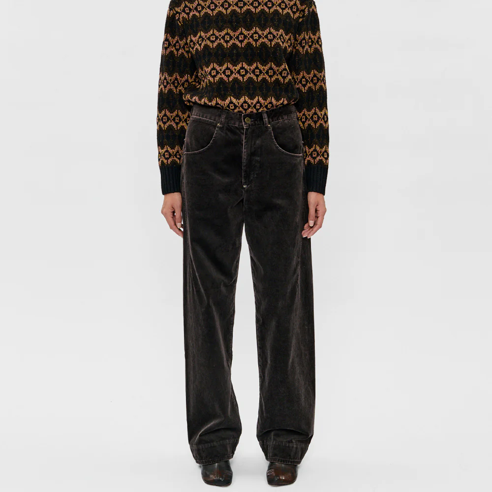 6397 - Pantalon Side Dart - Ebony