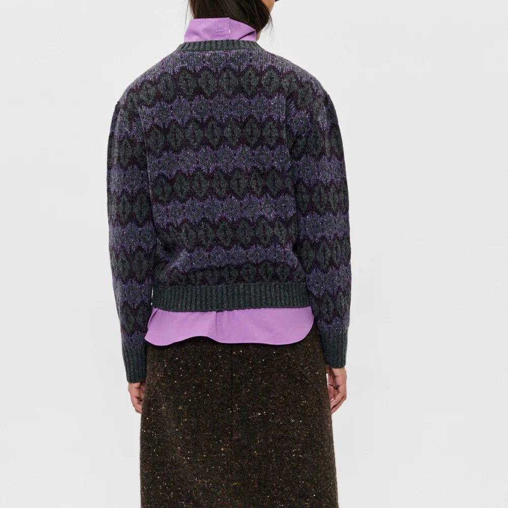 6397 - Pull Fairisle - Viola - Image 3