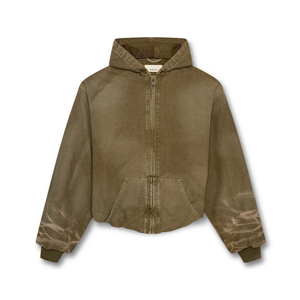 6397 - Sweat Zip Up - Mud