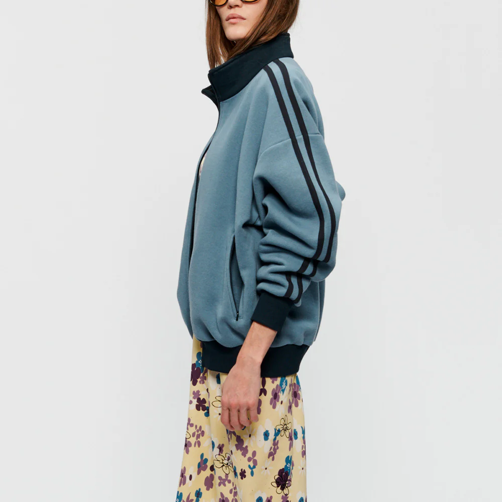 6397 - Veste Polaire Track Zip Up - Bleu - Image 2