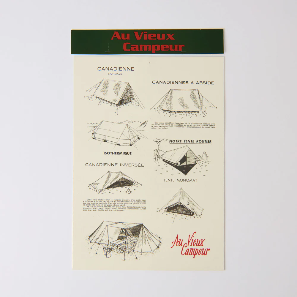 Affiche Au Vieux Campeur - Tente