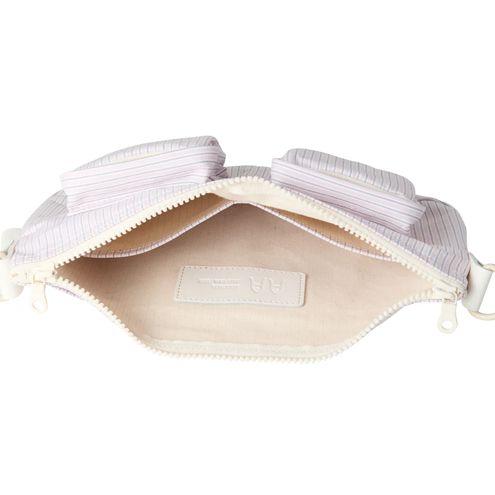 Amiacalva - Sac Cotton Polyester Bodybag S - Rose Rayé - Image 3