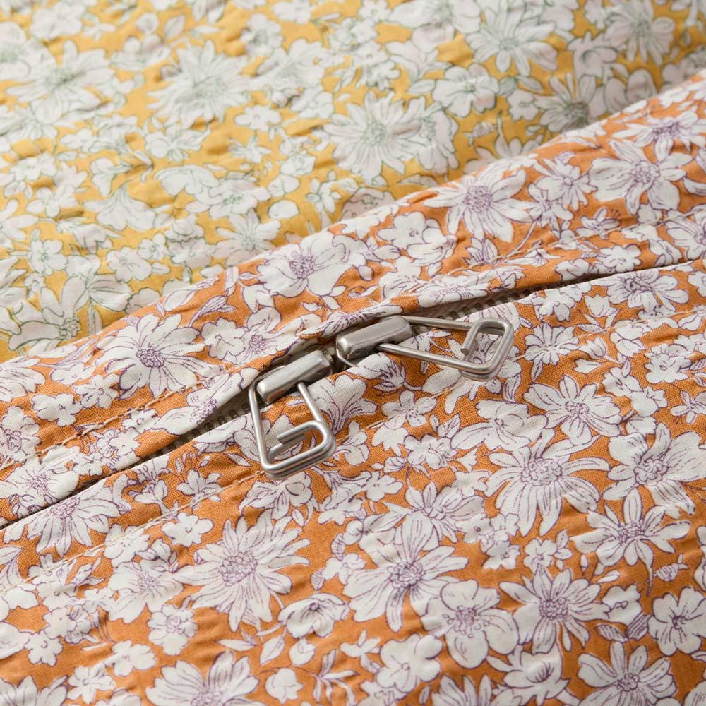 Amiacalva - Sac Cotton Ripple Backpack - Orange Flower - Image 4