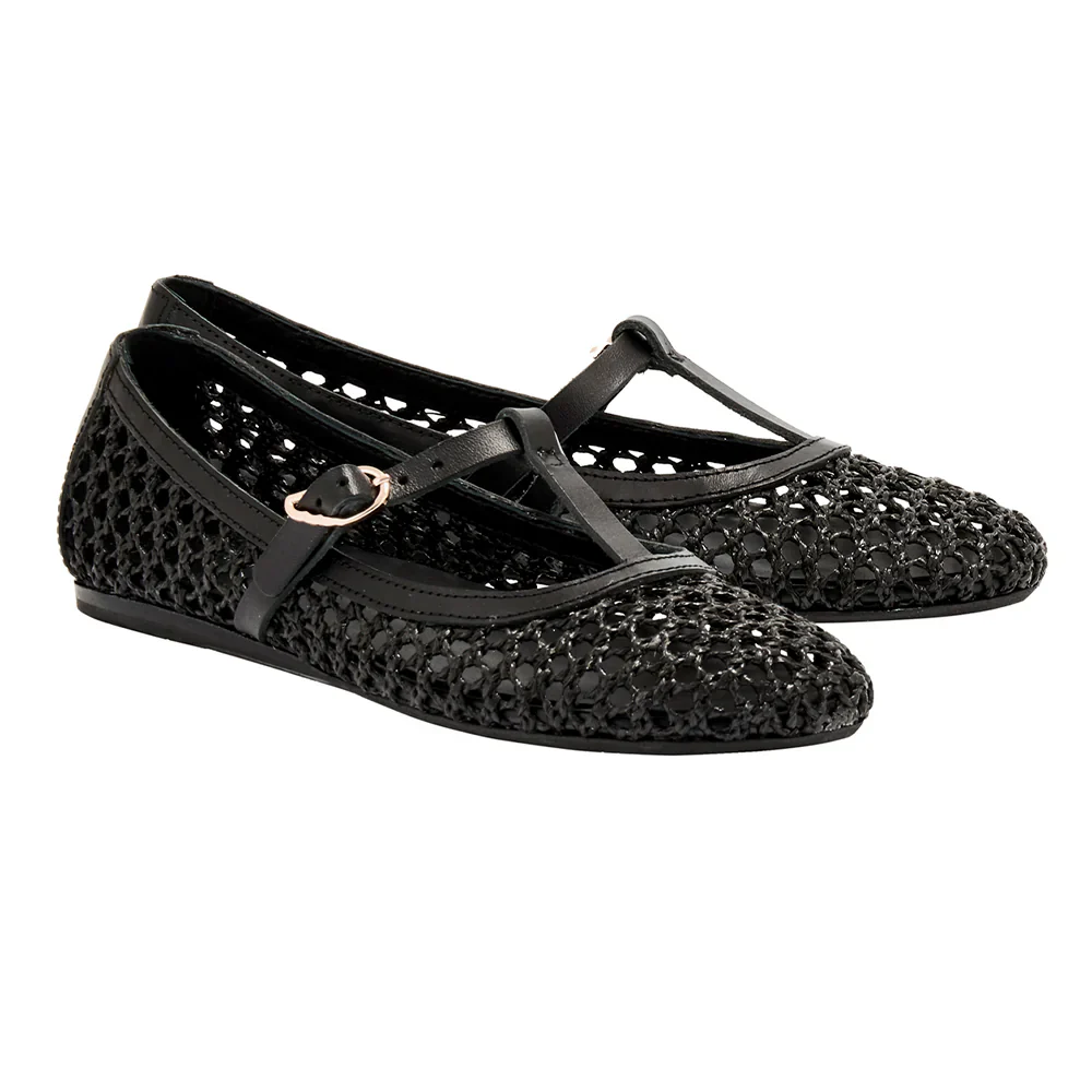 Ancient Greek Sandals - Ballerines Aerati - Noir - Image 3