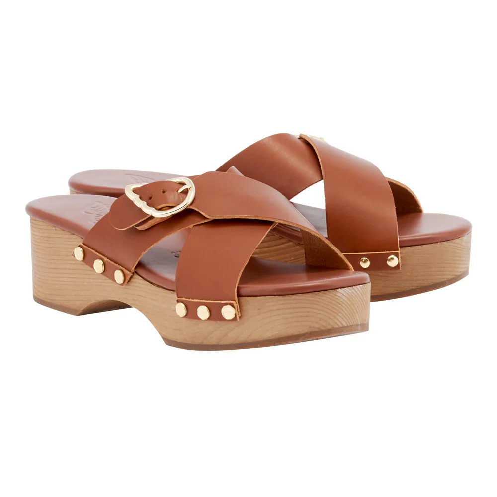 Ancient Greek Sandals - Sabot Marilisa - Marron Cotto - Image 4