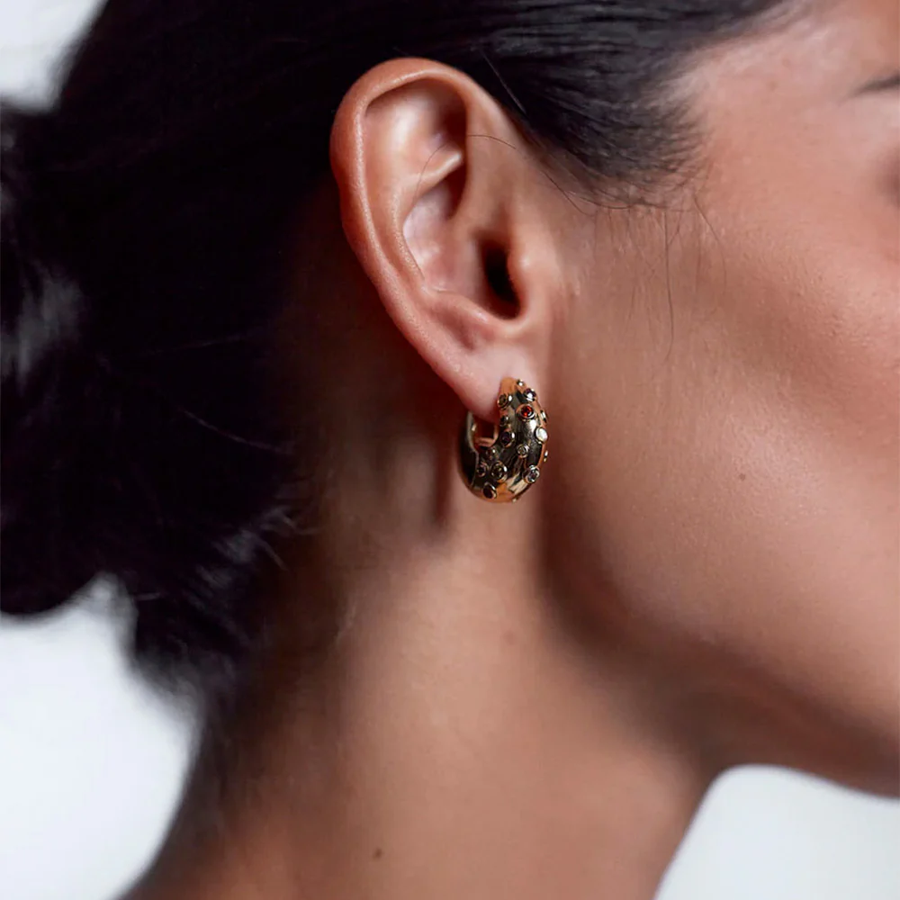 Anni Lu - Boucles d'oreilles Crystal Bay Hoop - Doré - Image 2
