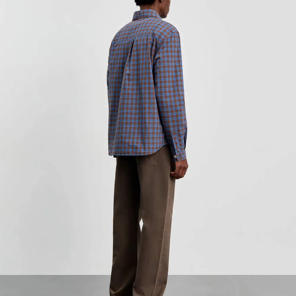 Another Aspect - Chemise 4.0 - Marron Bleu Check - Image 3