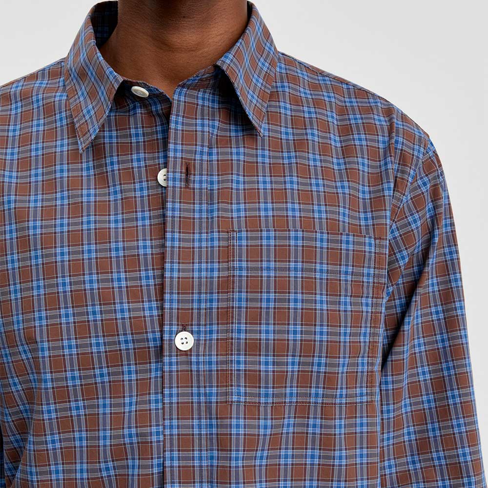 Another Aspect - Chemise 4.0 - Marron Bleu Check - Image 4