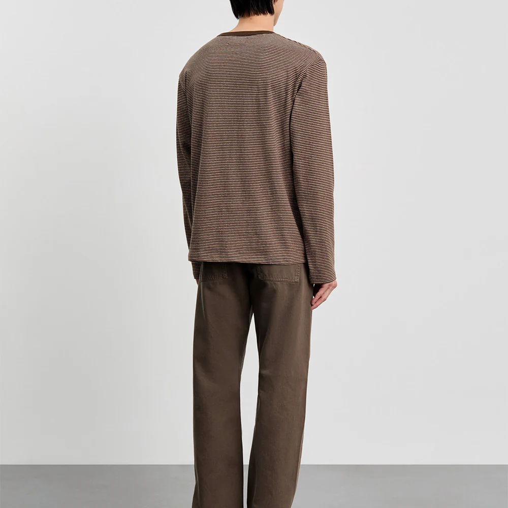 Another Aspect - T-shirt 3.0 - Marron Stripe - Image 3