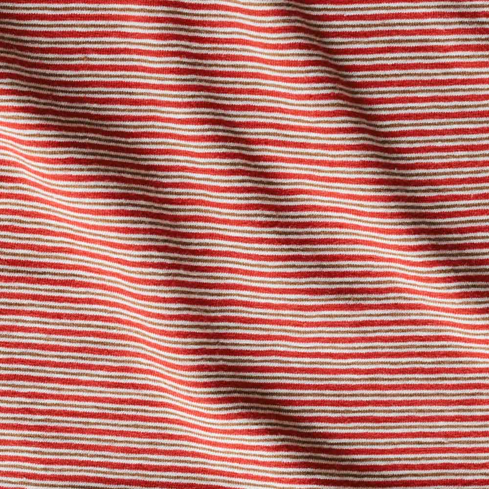 Another Aspect x Merci - T-shirt Rayé - Rouge Marron - Image 10