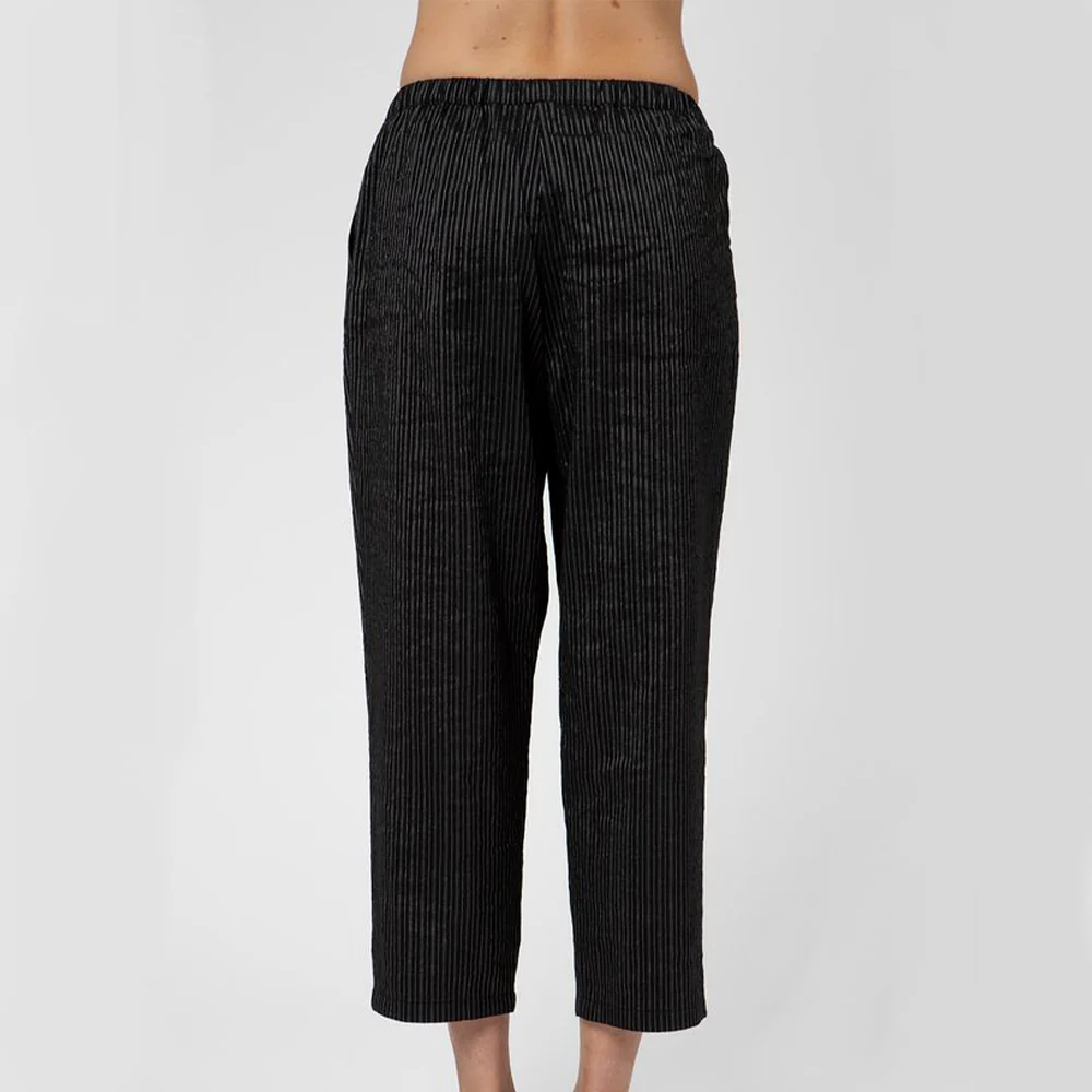 Apuntob - Pantalon Rayures - Noir - Image 3