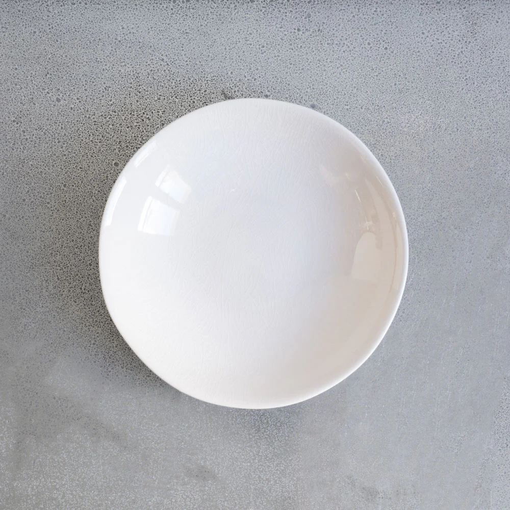 Assiette creuse Maguelone - Craie