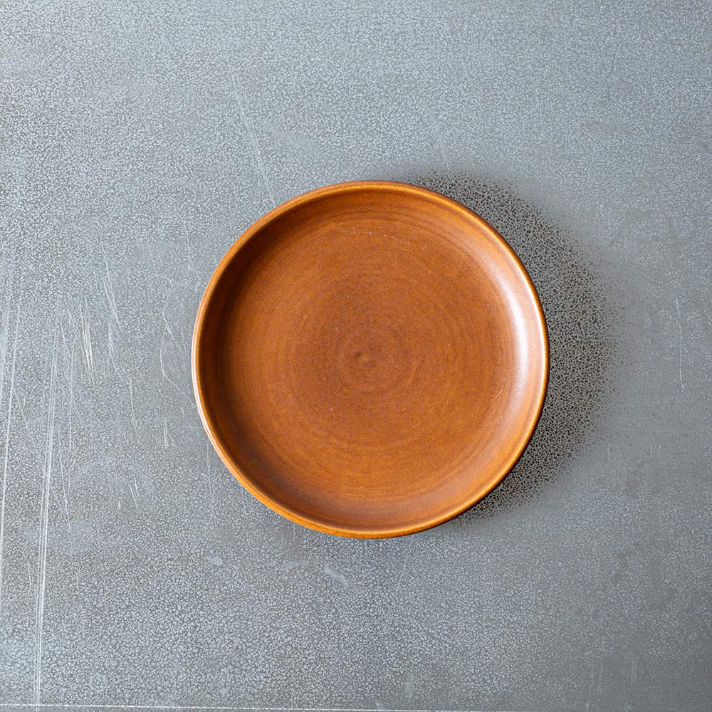 Merci - Assiette plate en grès - Cannelle - Image 3