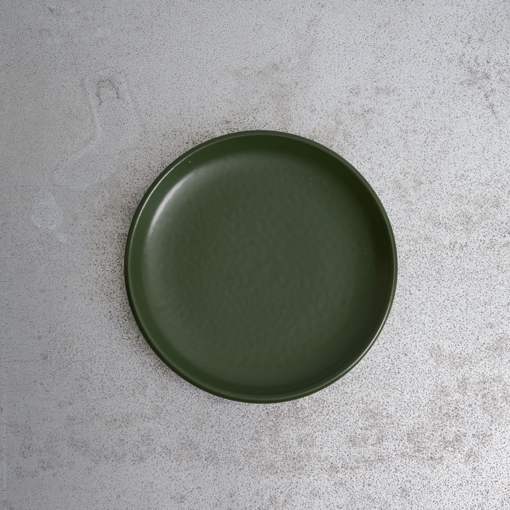 Merci - Assiette plate en grès - Kaki - Image 3