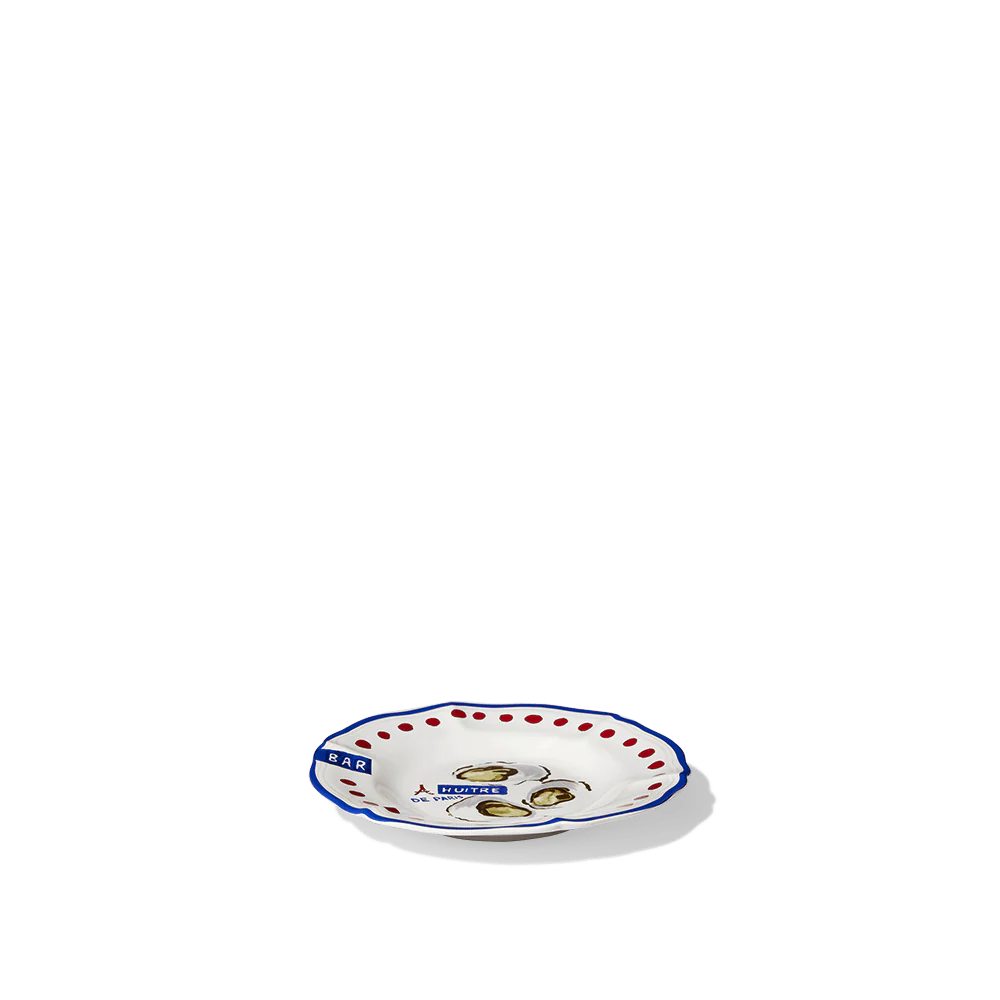 Assiette plate en faïence Huîtres - Image 5