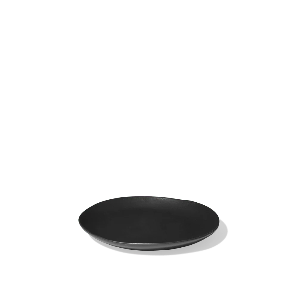 Assiette plate en grès - Noir - Image 6