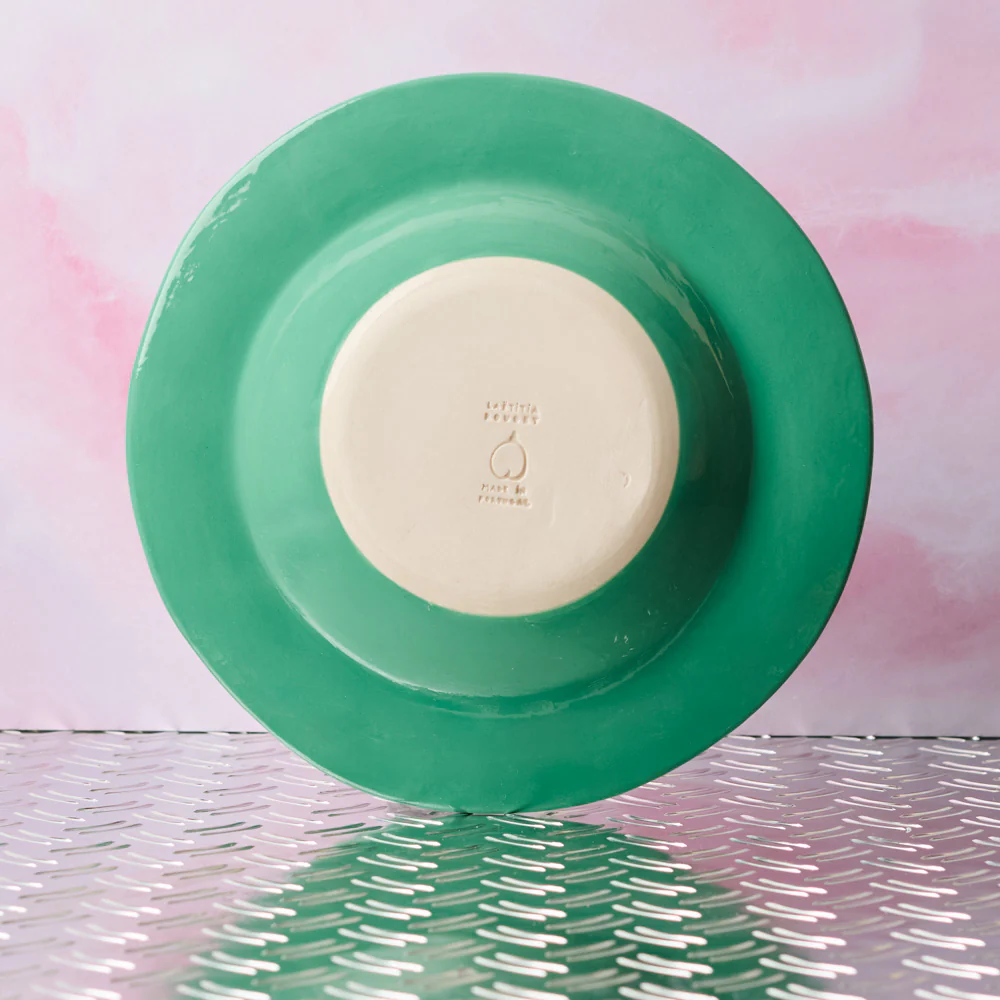 Assiette verte - Tulipe Bleue - Image 2