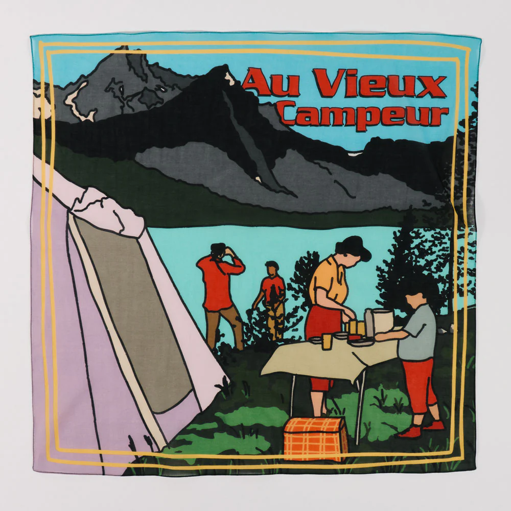Au Vieux Campeur - Bandana Camping - Blanc Multi - Image 3