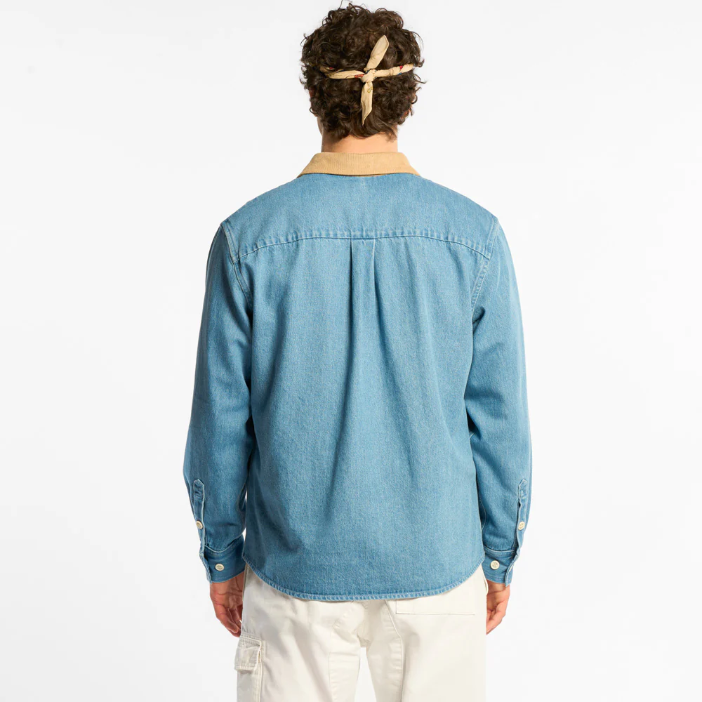 Au Vieux Campeur - Chemise Marcel - Bleu & Blanc - Image 4