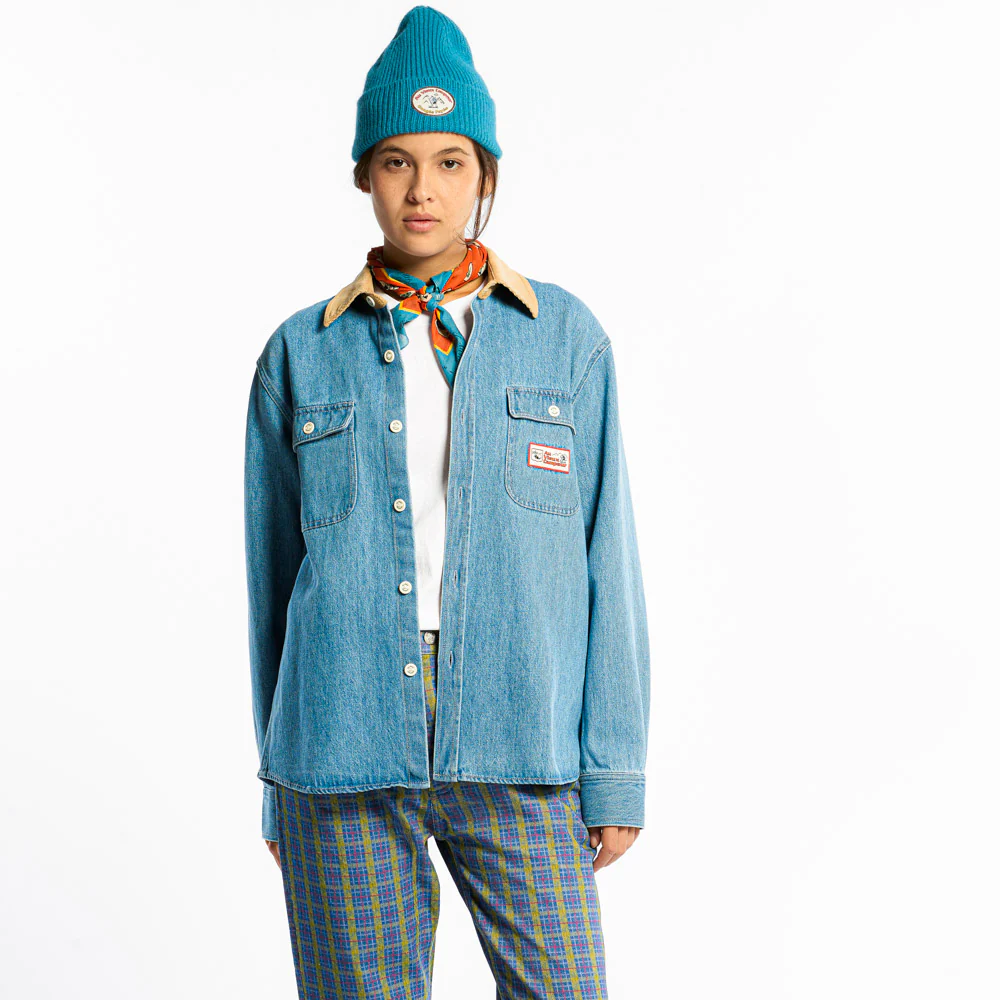 Au Vieux Campeur - Chemise Marcel - Bleu & Blanc - Image 6