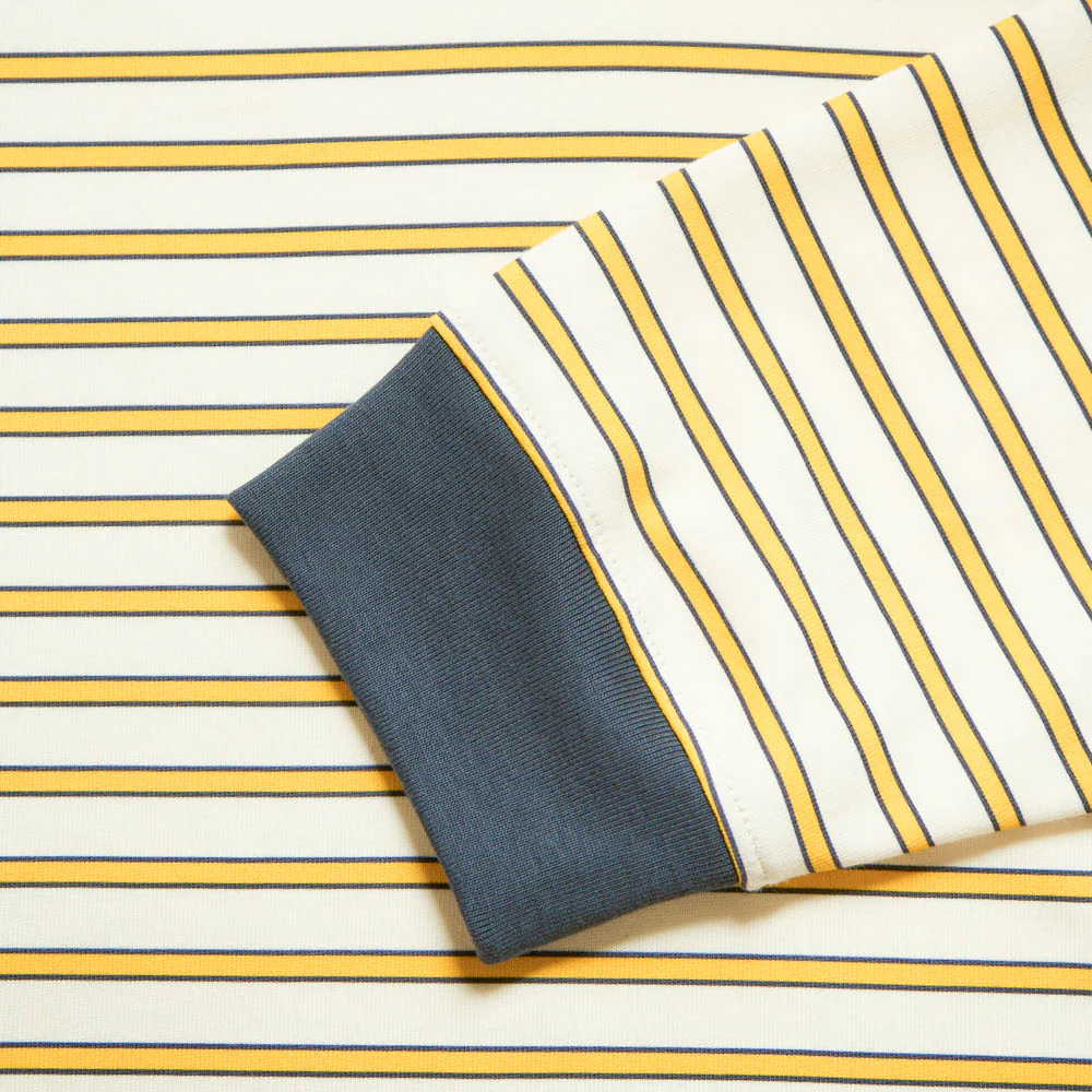 Au Vieux Campeur - Polo Roger Ă rayures - Bleu Jaune & Blanc - Image 6