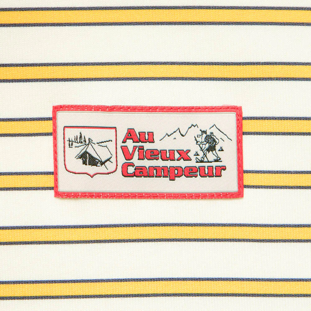Au Vieux Campeur - Polo Roger Ă rayures - Bleu Jaune & Blanc - Image 7