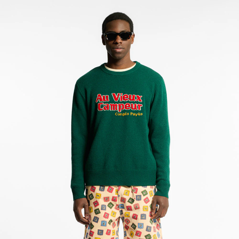 Au Vieux Campeur - Pull Robert - Vert ForĂȘt - Image 2