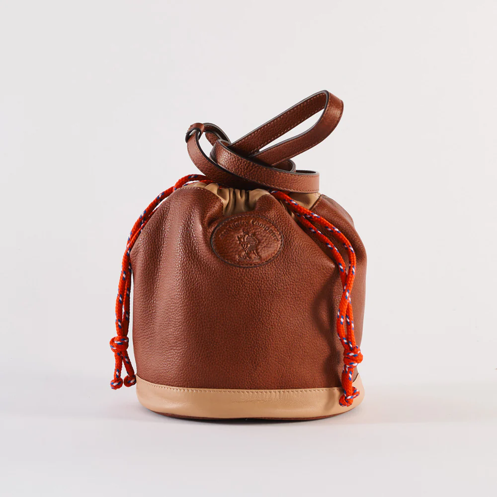 Au Vieux Campeur - Sac Grimpeur en cuir - Camel & Beige - Image 6