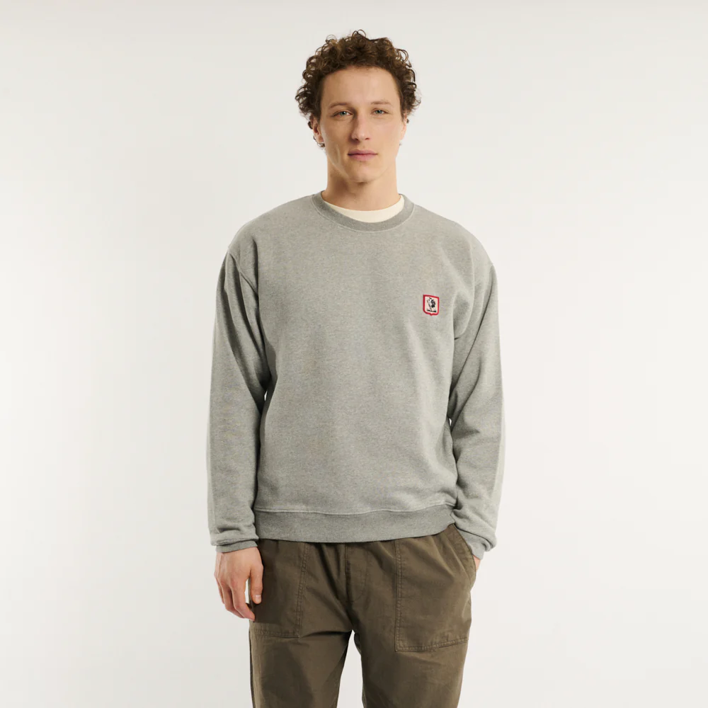 Au Vieux Campeur - Sweat Gaston - Gris Clair - Image 2