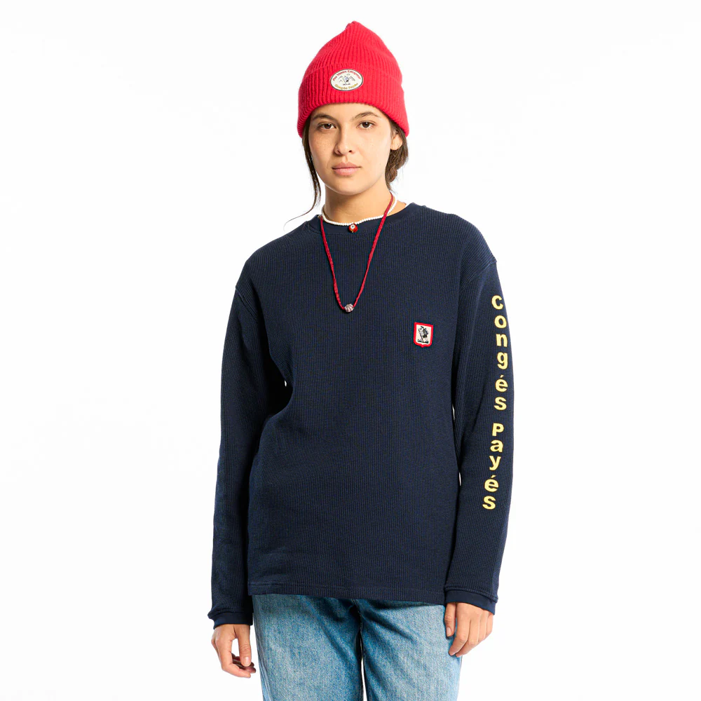 Au Vieux Campeur - T-shirt Manches Longues Aravis - Marine - Image 7
