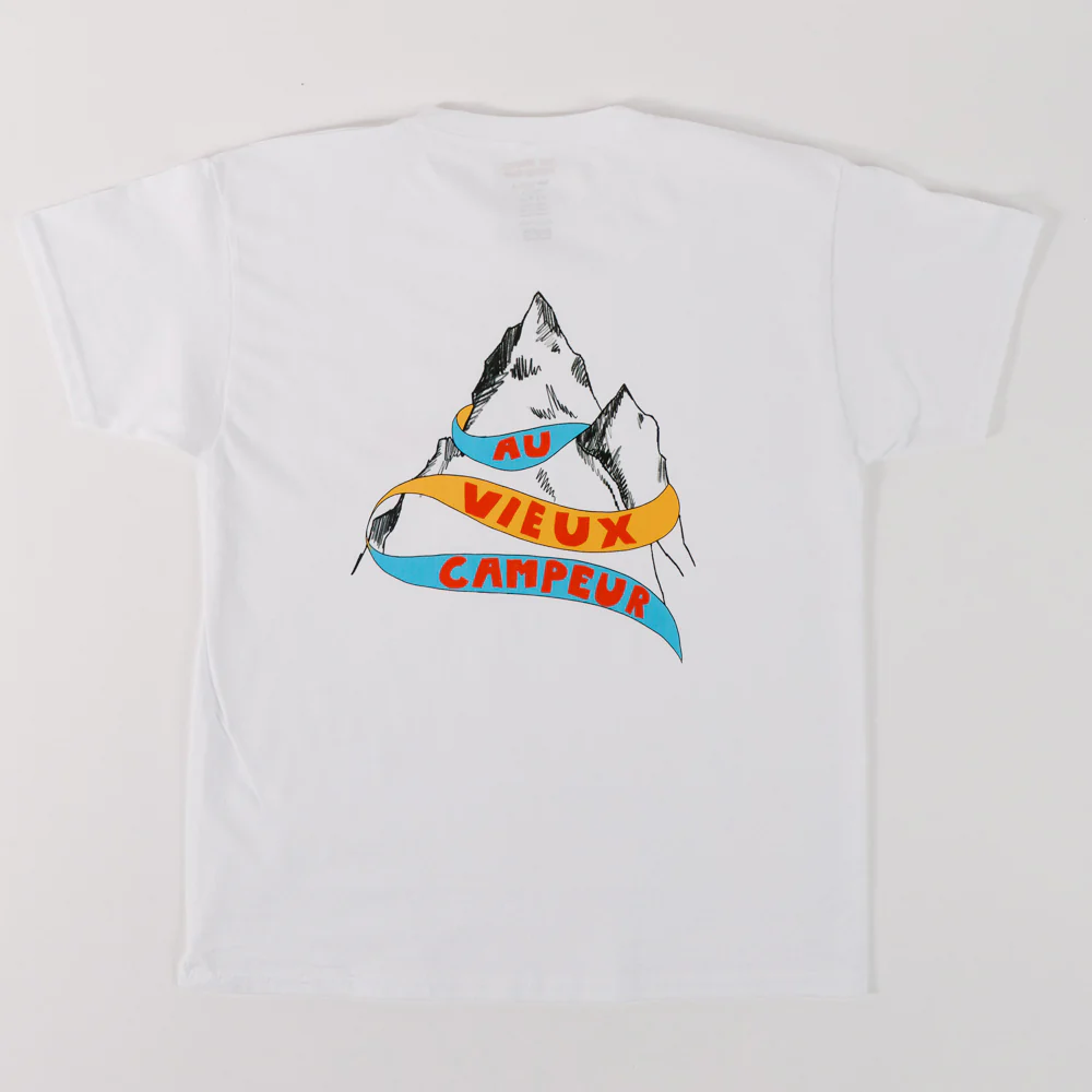 Au Vieux Campeur - T-shirt Montagne - Blanc - Image 6