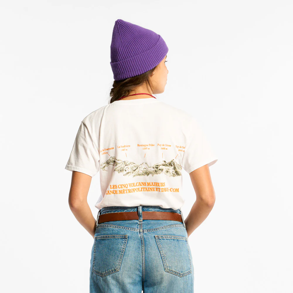 Au Vieux Campeur - T-shirt Manches Courtes Volcans - Blanc - Image 7