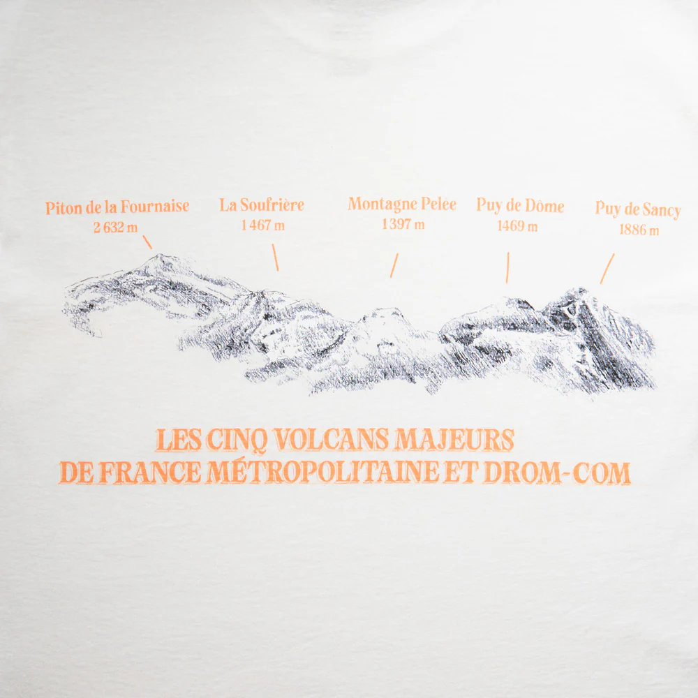 Au Vieux Campeur - T-shirt Manches Courtes Volcans - Blanc - Image 8