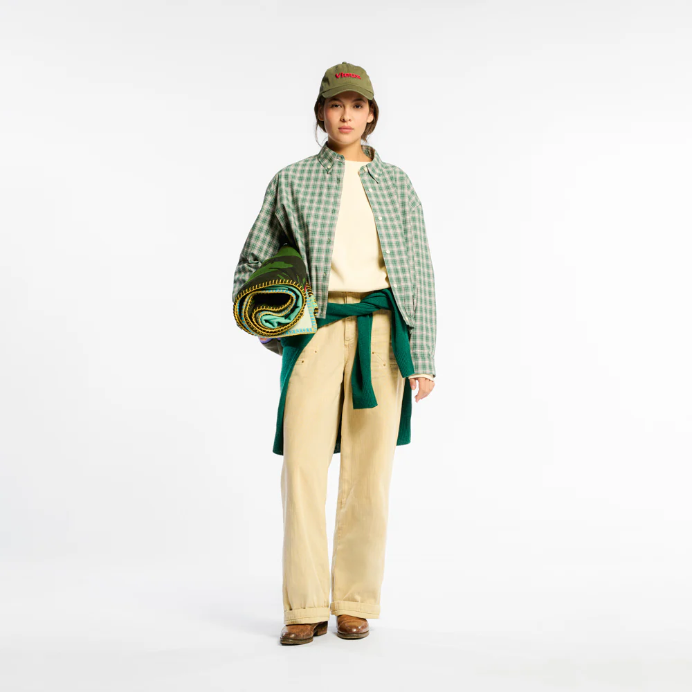 Au Vieux Campeur - Veste Ă carreaux Claude - Vert & Blanc