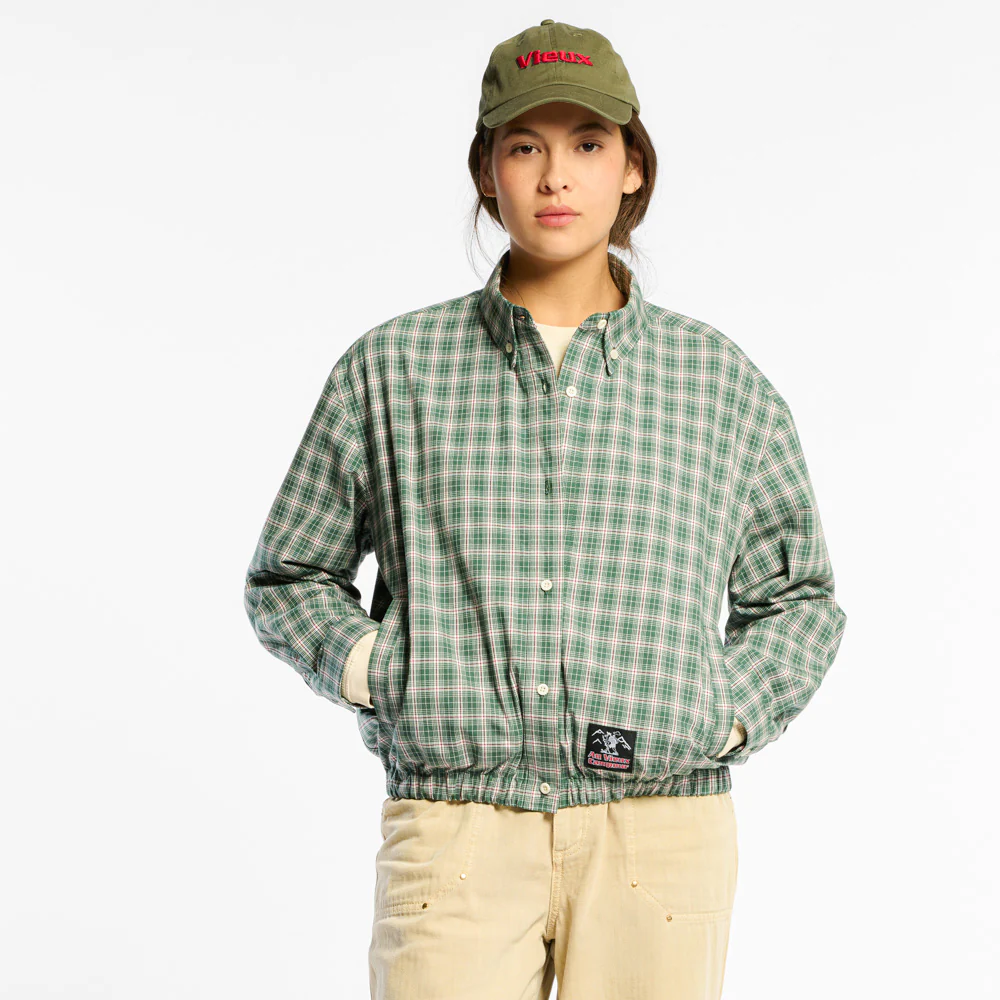 Au Vieux Campeur - Veste Ă carreaux Claude - Vert & Blanc - Image 2