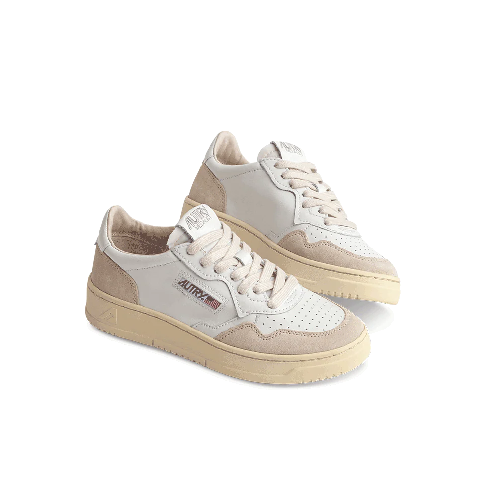 Autry - Baskets Medalist Low Man - Blanche & Beige - Image 3