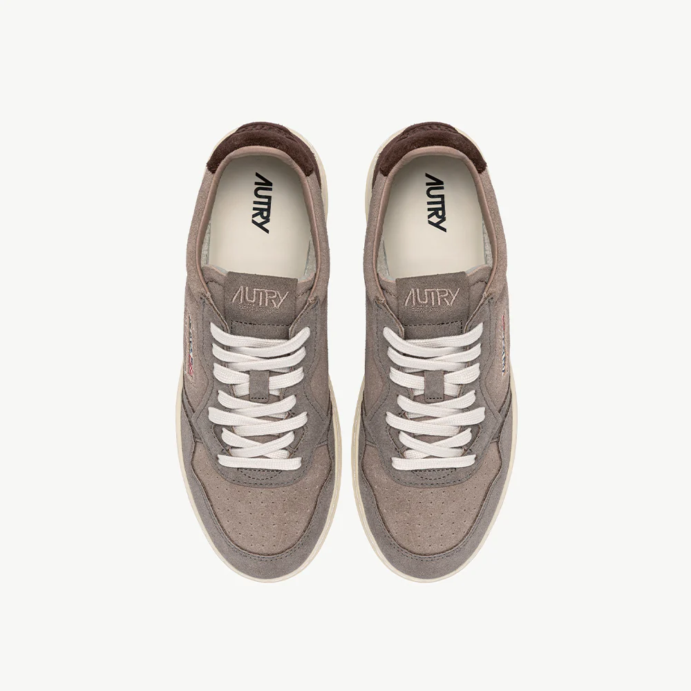 Autry - Baskets Medalist Low Man - Gris & Taupe - Image 3