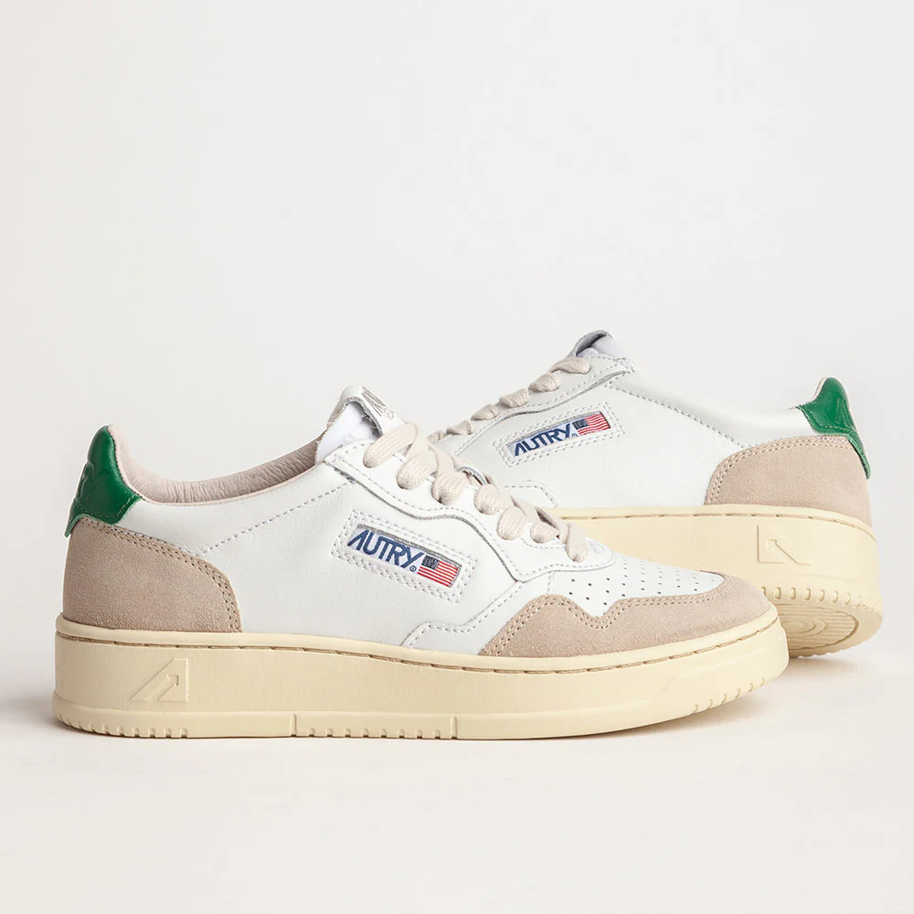 Autry - Baskets Medalist Low Wom - Vert & Beige - Image 4