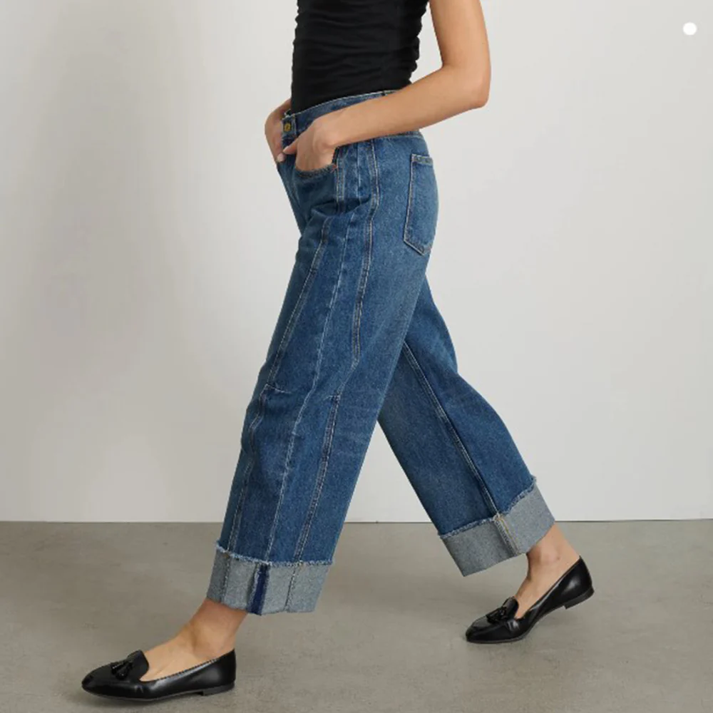 B Sides - Jeans Lasso Décontracté - Bleu - Image 3