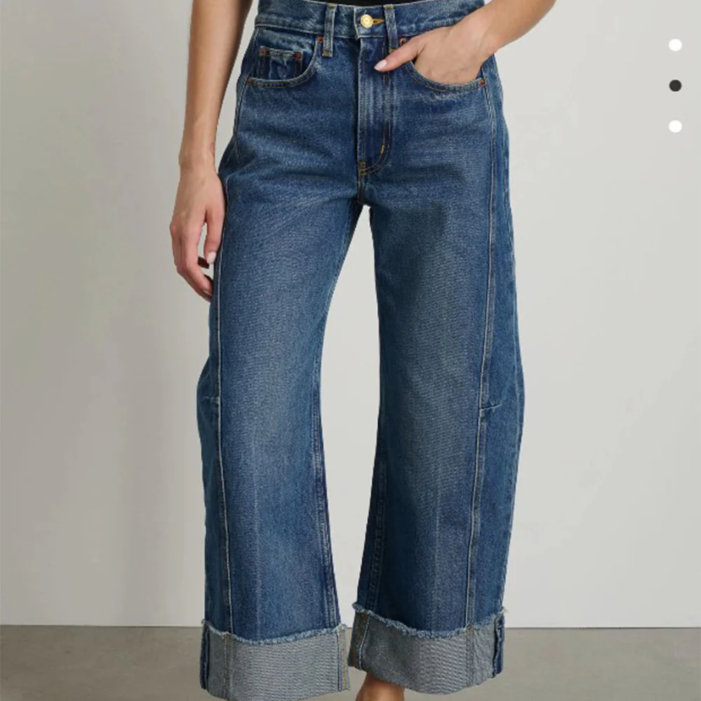 B Sides - Jeans Lasso Décontracté - Bleu - Image 4