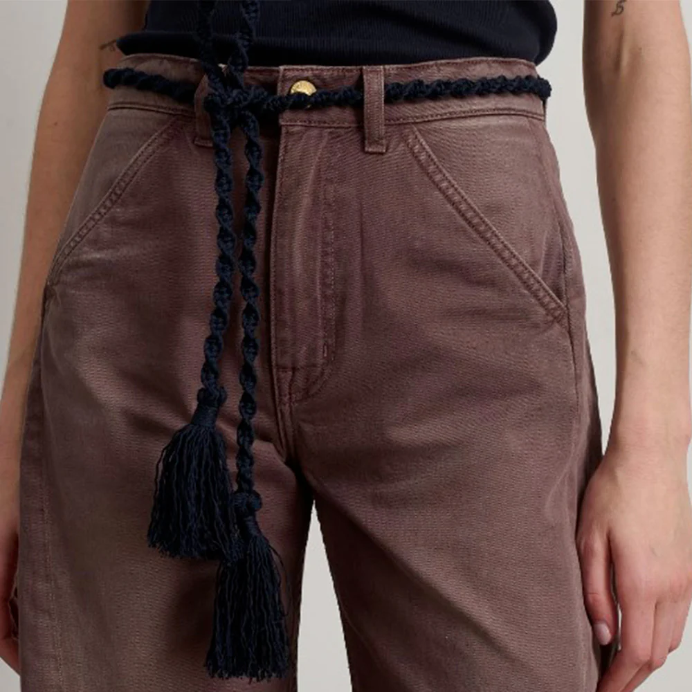 B Sides - Pantalon chino Lange Lasso - Marron Vintage Tess - Image 3