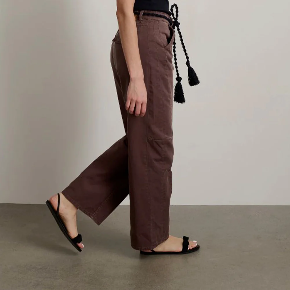 B Sides - Pantalon chino Lange Lasso - Marron Vintage Tess - Image 5