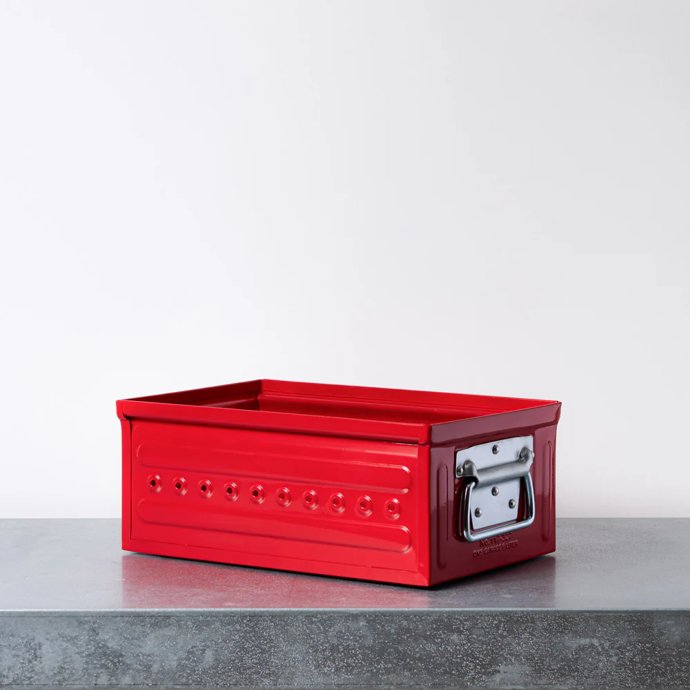 Bac de rangement à poignées - Rouge - Image 2