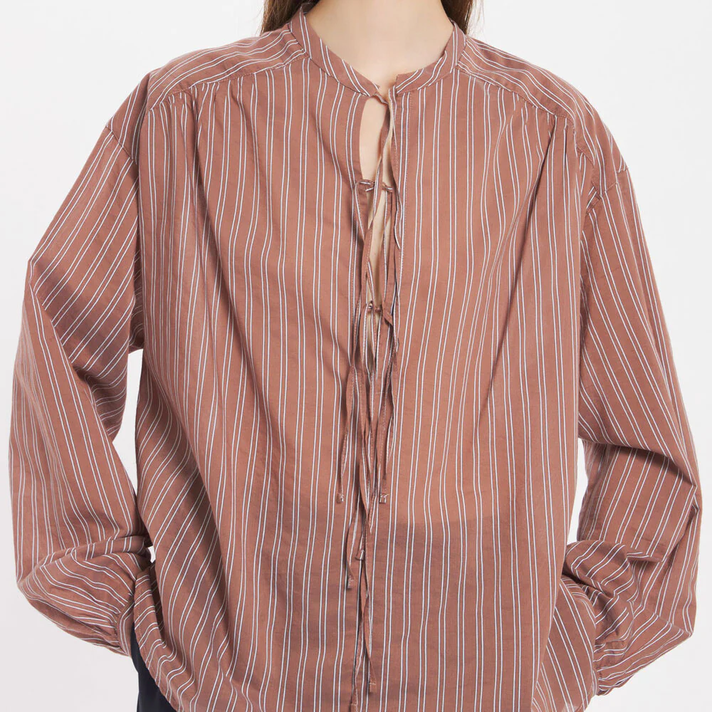 Barena -  Chemise Prisca Binario - Marron Cannelle - Image 2