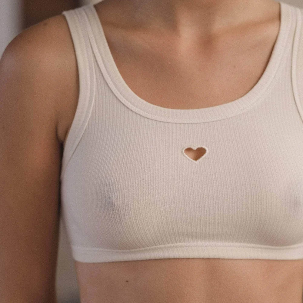 Baserange - Bralette Heart - Blanc - Image 3