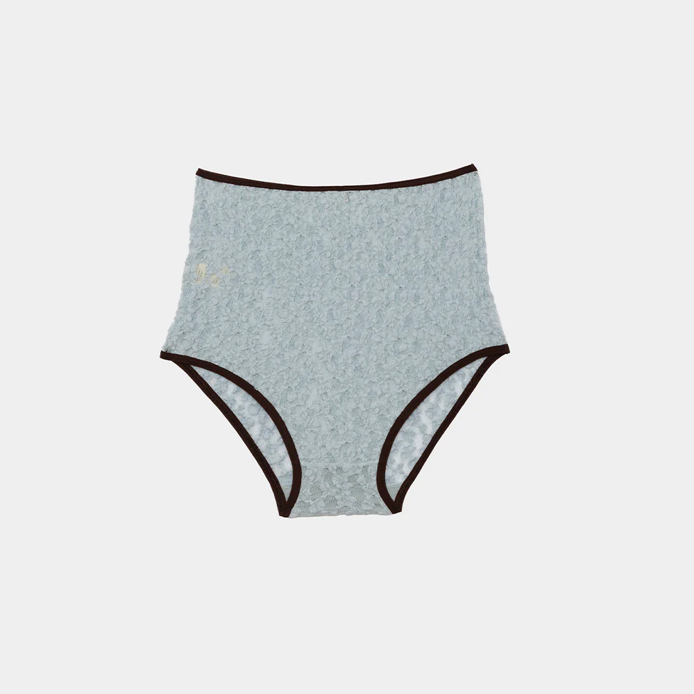 Baserange - Culotte Highwaist Crescent - Bleu Dona