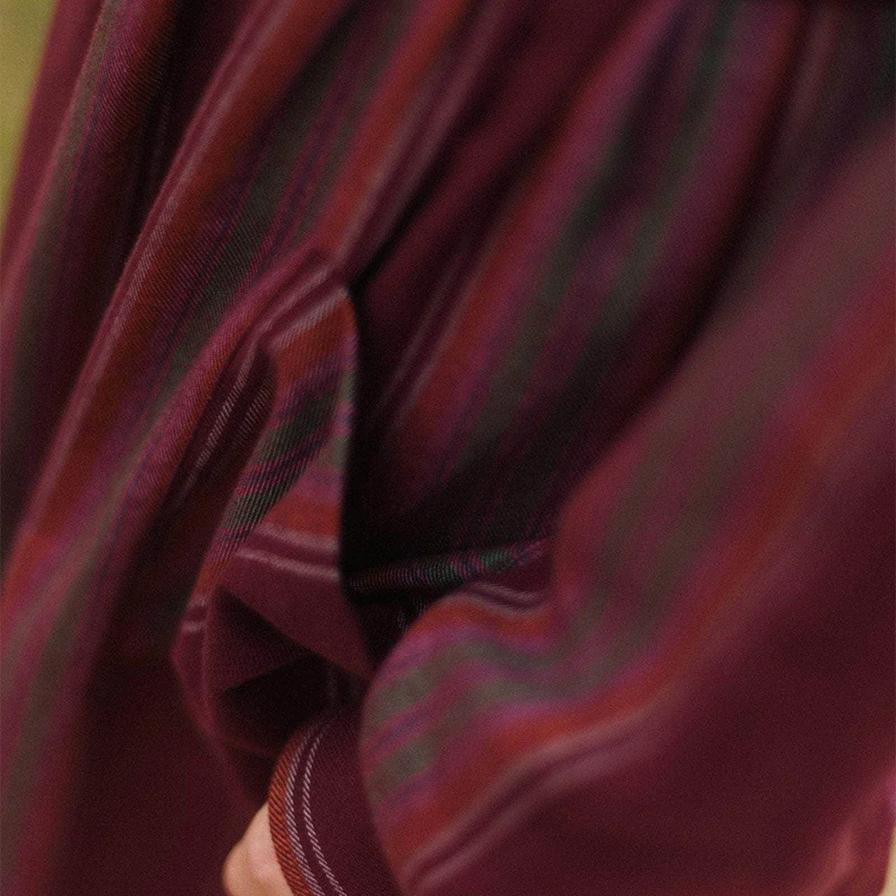 Baserange - Jupe Snell - Marroon Stripe - Image 6