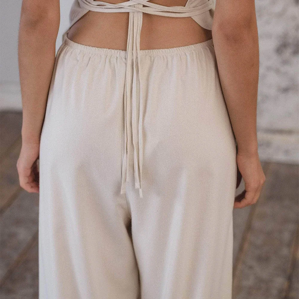 Baserange - Pantalon Stoa - Blanc - Image 5