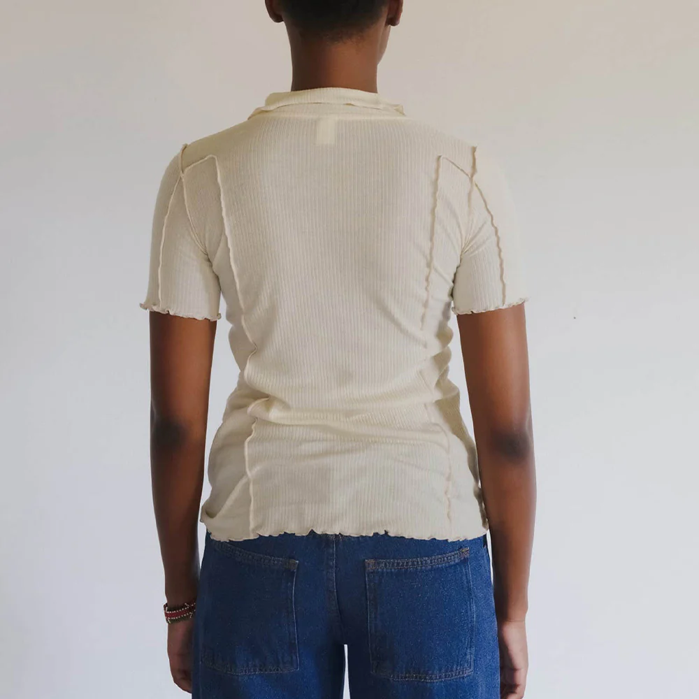 Baserange - Polo Omato - Off White - Image 4