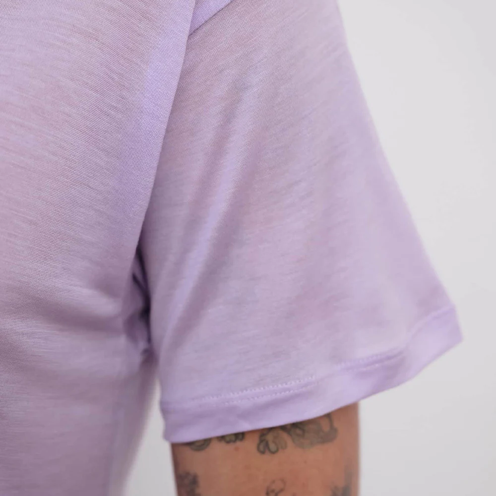 Baserange - T Shirt Ample - Violet - Image 4